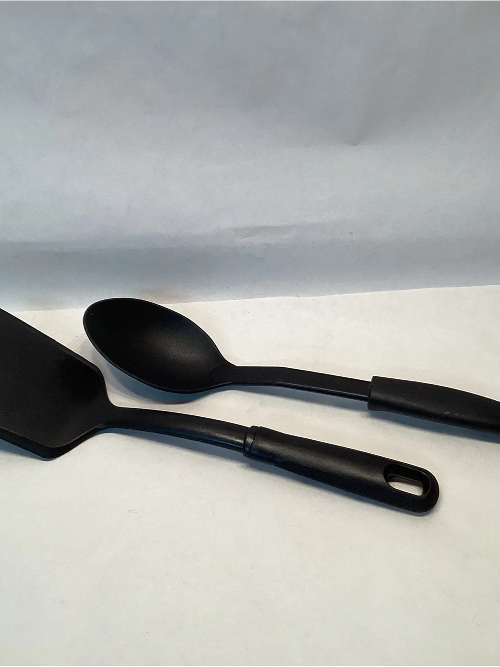 2 Nylon Utensils Turner Solid Heat Spoon Heat Resistant Kitchen Spatula 12” USA